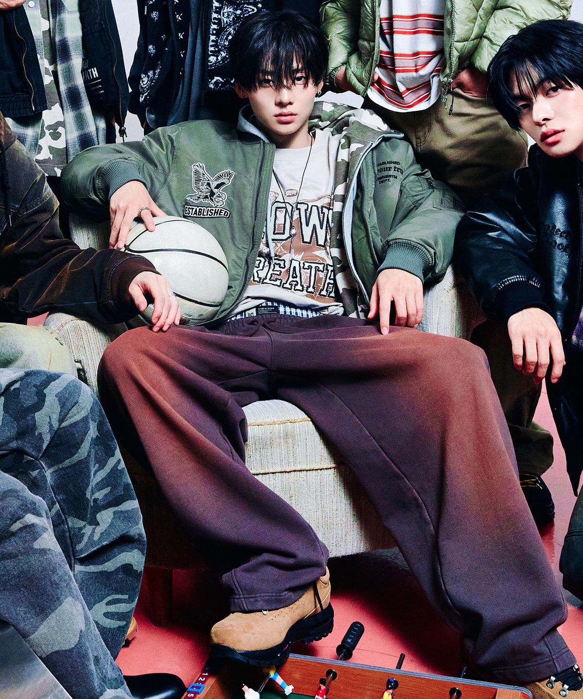 브라운브레스(BROWNBREATH) LAYERING BANDING PANTS (2colors)