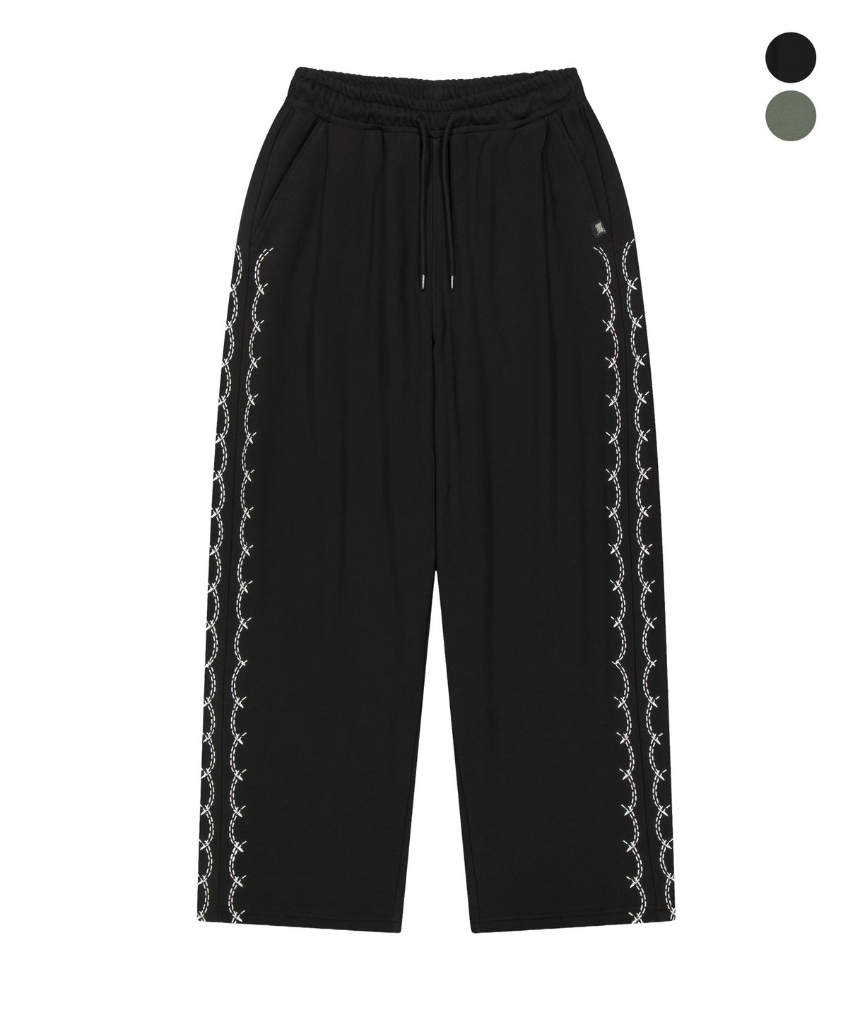 브라운브레스(BROWNBREATH) STITCH BANDING SWEAT PANTS (2colors)