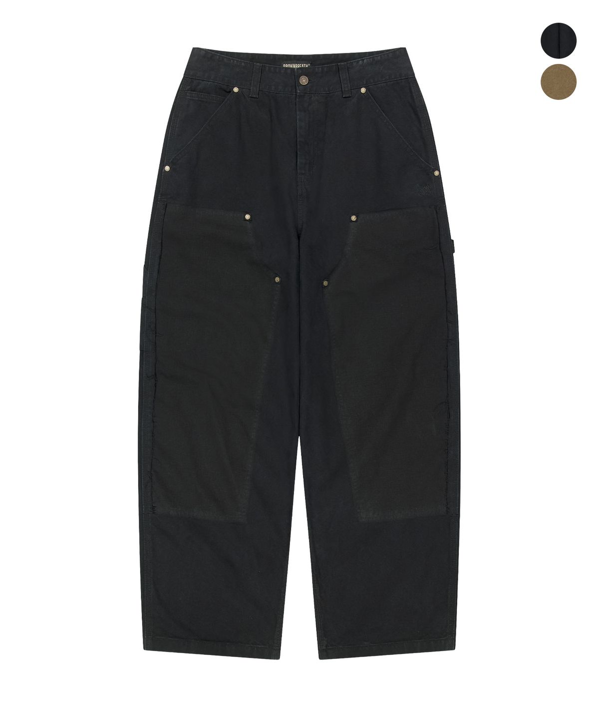 브라운브레스(BROWNBREATH) DOUBLE KNEE SHADOW PANTS (2colors)