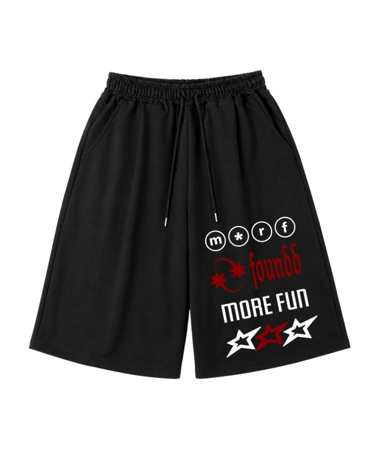 더모프하우스(THEMORFHOUSE) foundd 원턱 버뮤다 스웻팬츠 블랙