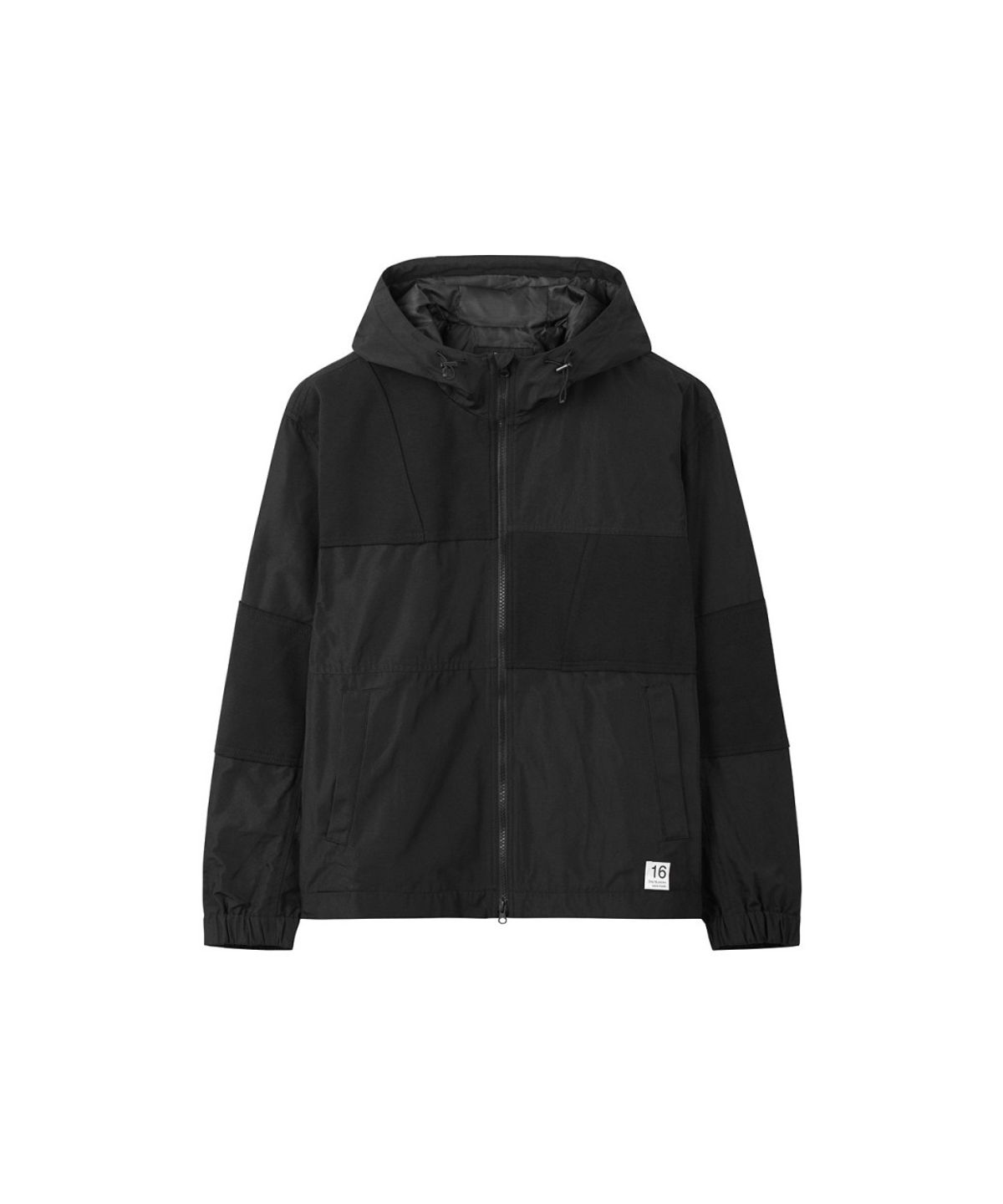 래코드(RECODE) Patch-Worked Hoodie Jumper RKUAA26606BKX