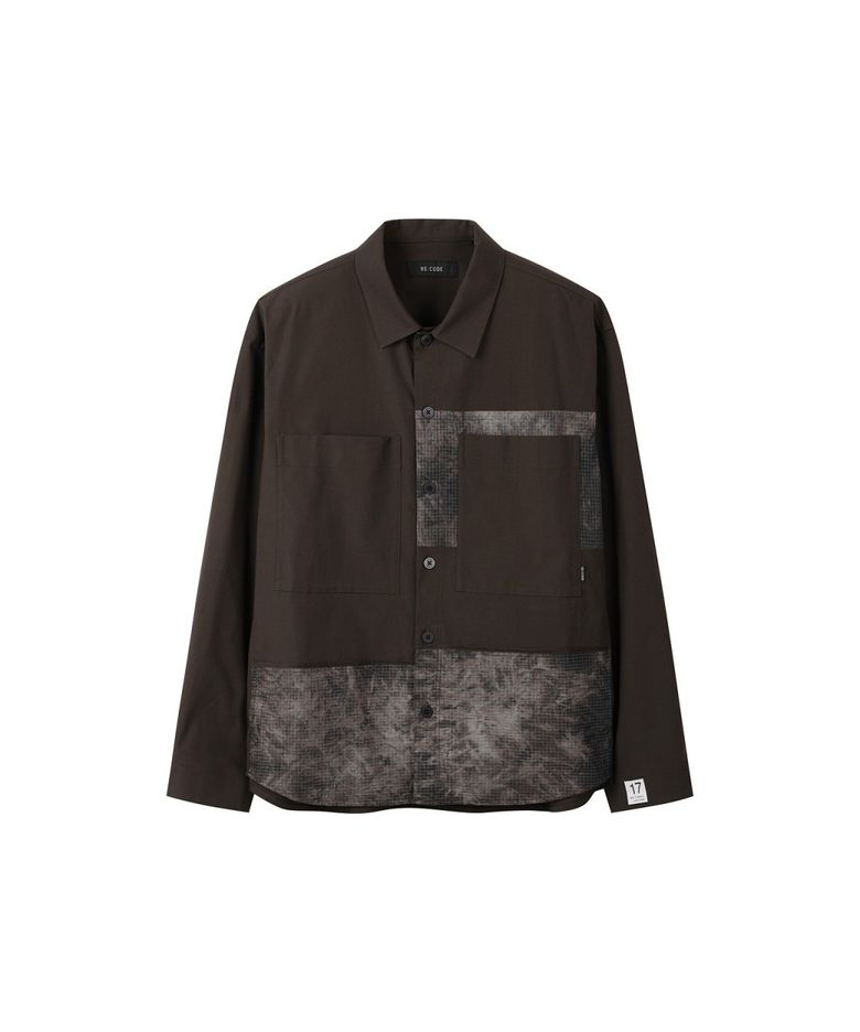 Asymmetric Patchwork Shirt Jacket RKSAA26652BRX