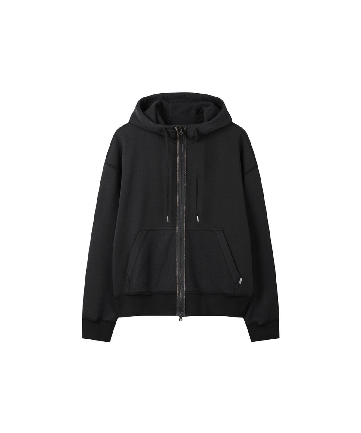 래코드(RECODE) Inside-Out Zip-Up Hoodie RKTAA26662BKX