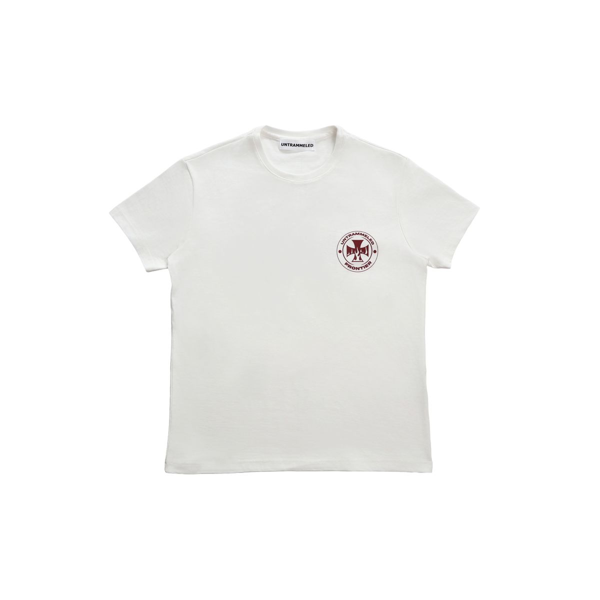 언트레멀드(UNTRAMMELED) FRONTIER SLIM FIT T-SHIRT - CREAM