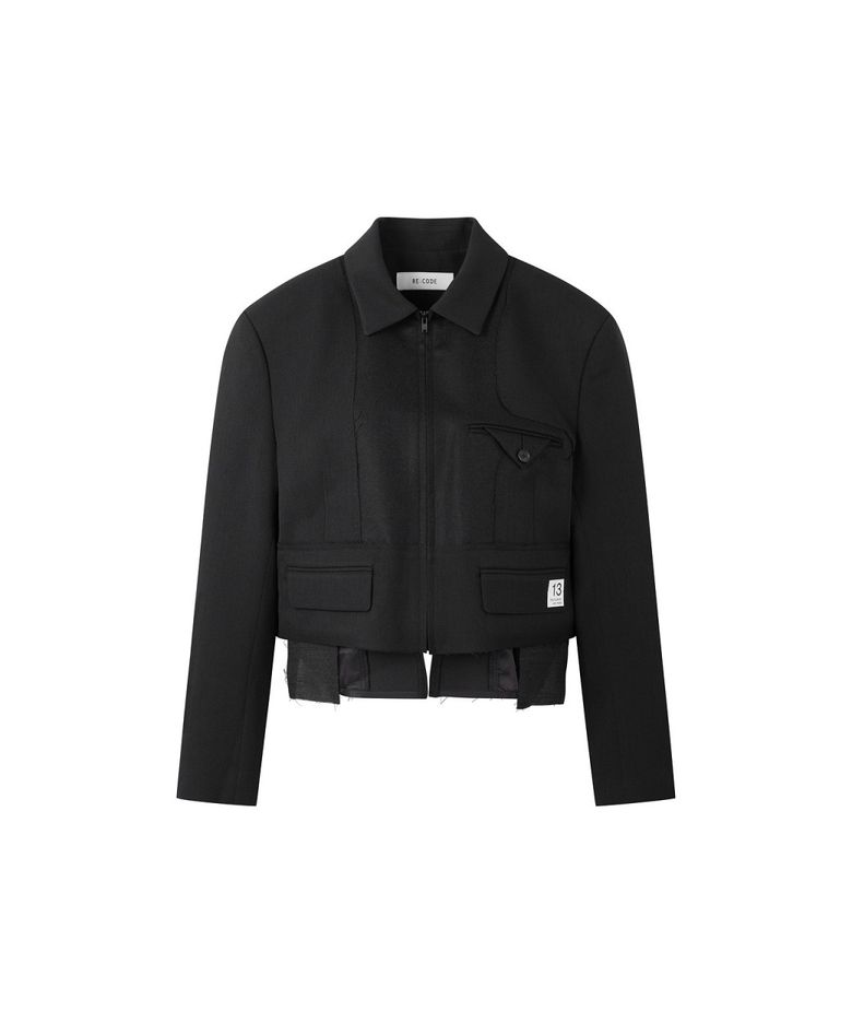 Inside-Out Crop Jacket RQJAA26513BKX