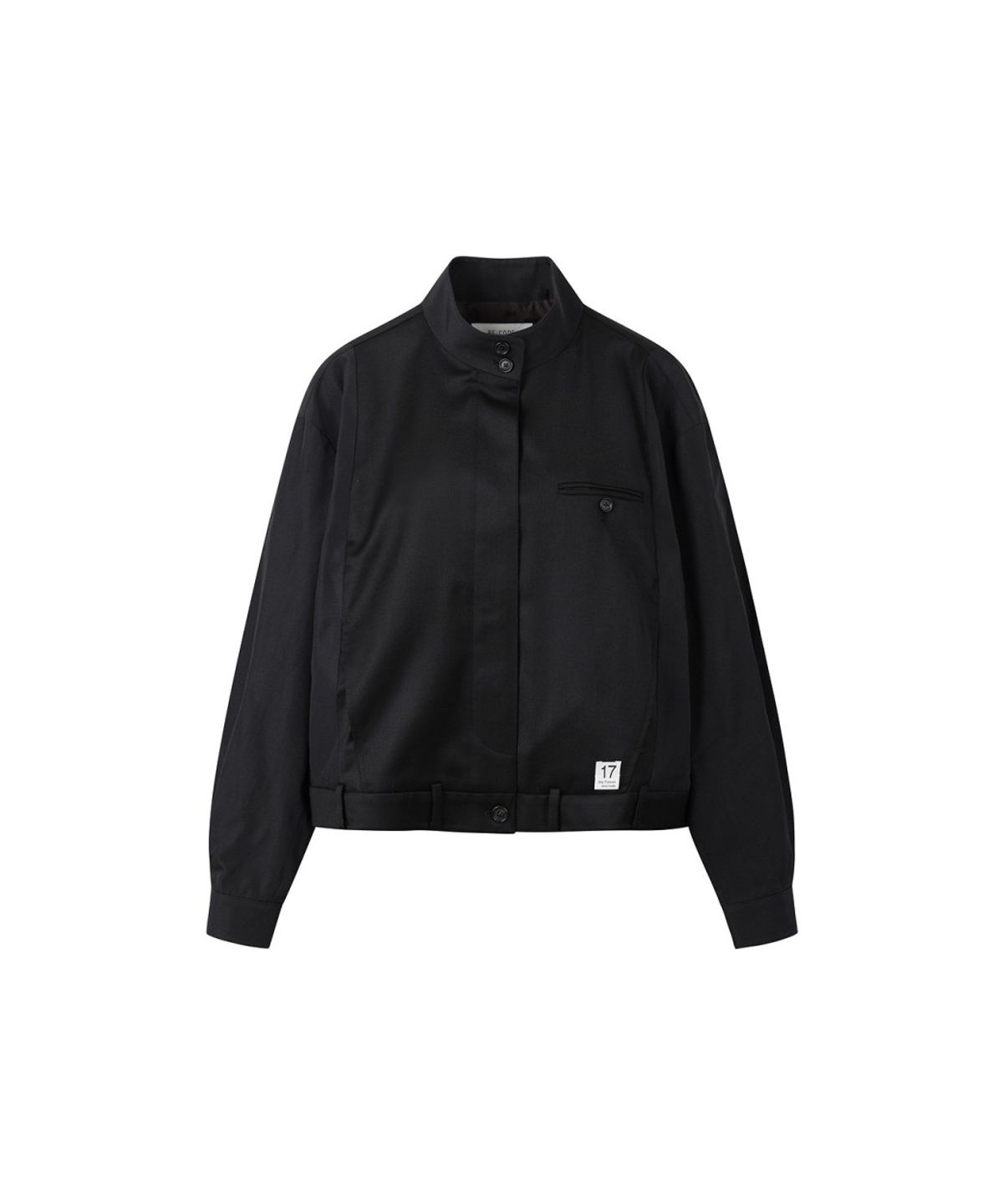 래코드(RECODE) Back Trouser Detail Harrington Jacket RQUAA26505BKX