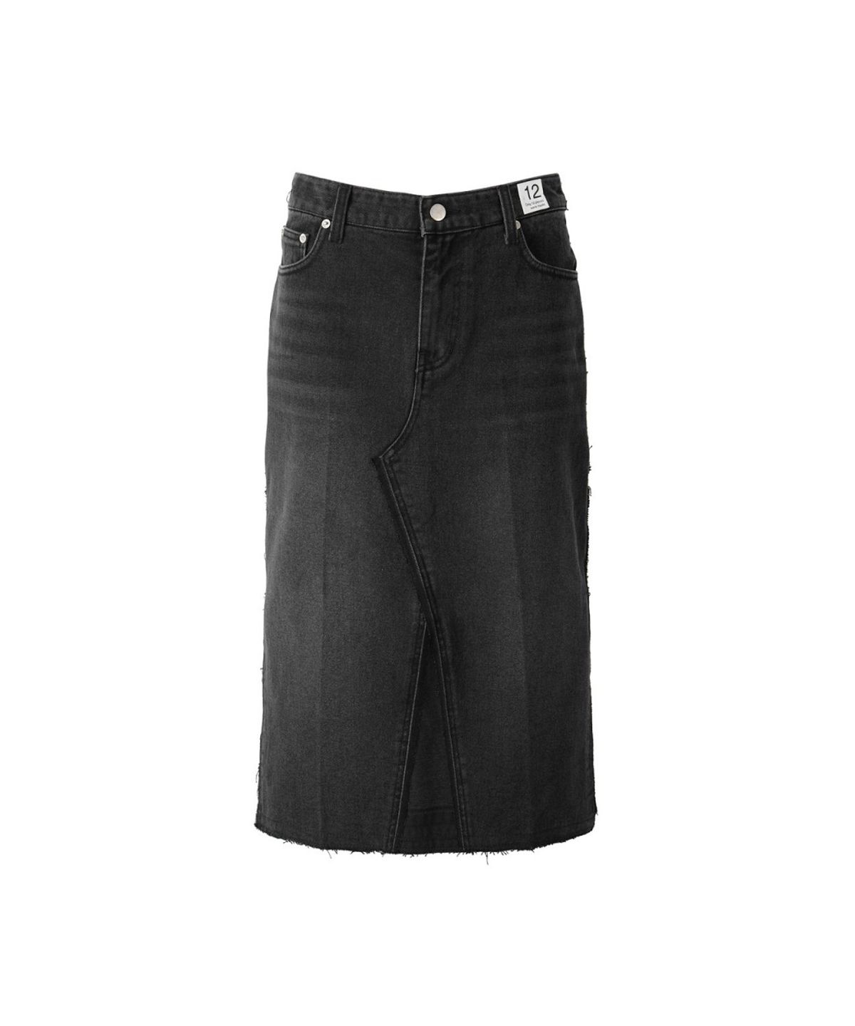 래코드(RECODE) Inside-Out Denim Skirt RQKAA26540BKX
