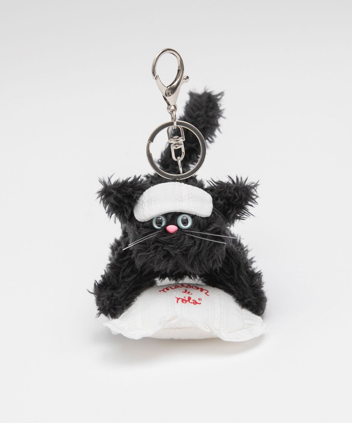 로라로라(ROLAROLA) SLEEPY CAT KEYRING OFF WHITE