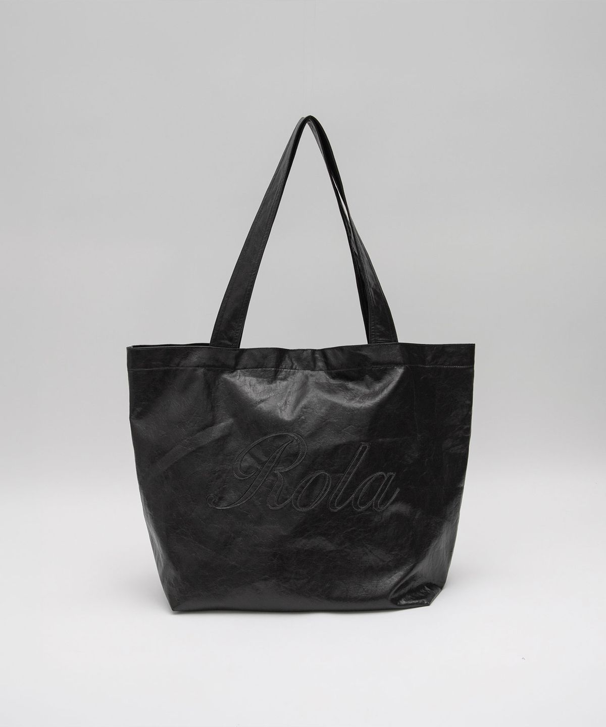 로라로라(ROLAROLA) LEATHER SHOULDER BAG BLACK