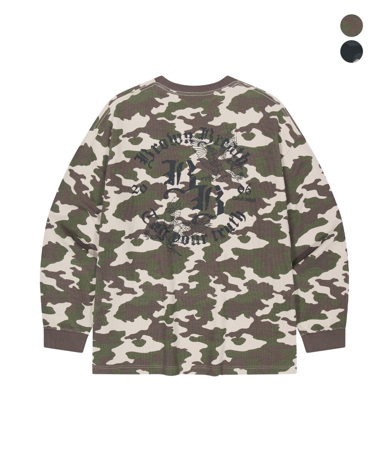 브라운브레스(BROWNBREATH) CAMO WAFFLE LONGSLEEVE (2colors)