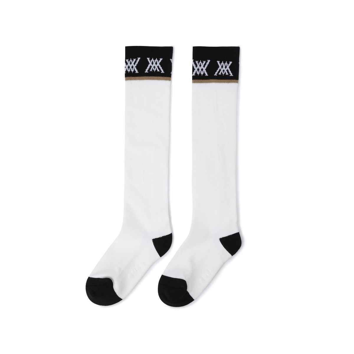 어뉴골프(ANEW GOLF) WOMEN COLOR BLOCK KNEE SOCKS_WH