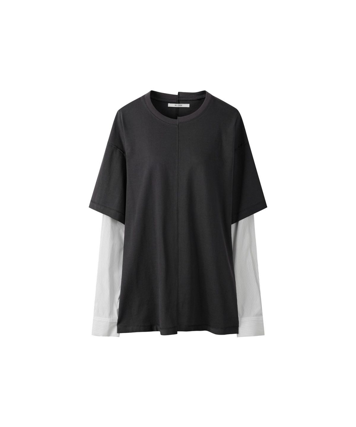 래코드(RECODE) Layered Shirt-Sleeve Tee RQTAA26523GYX