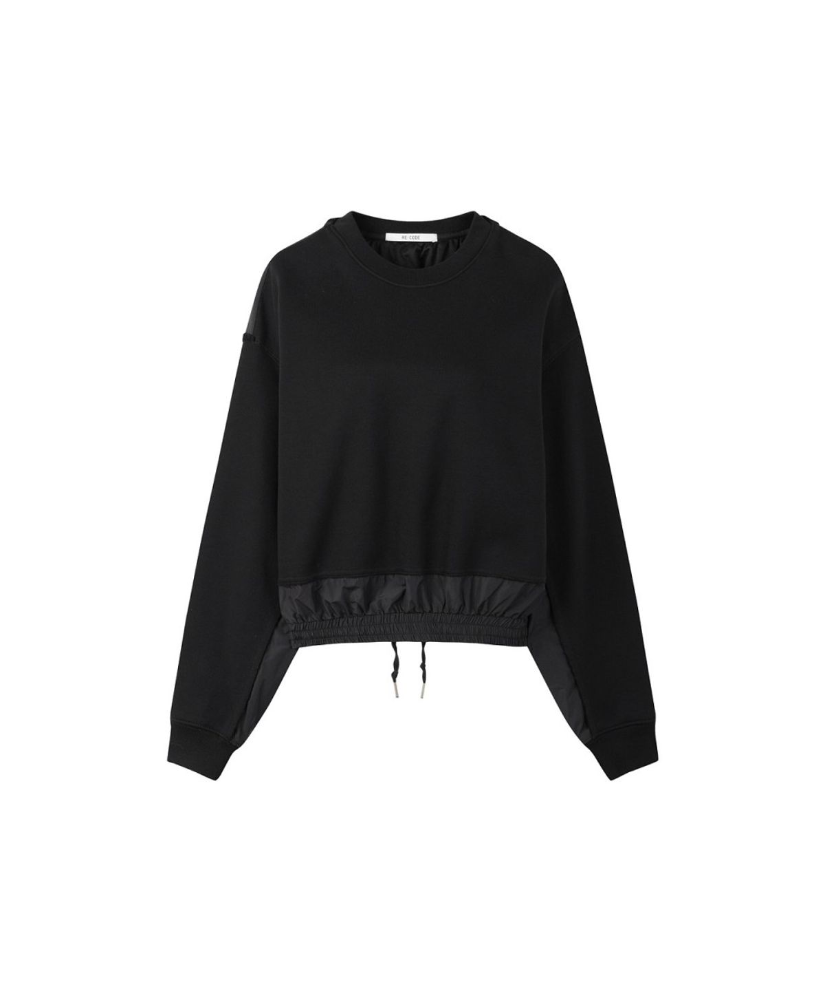 래코드(RECODE) Back Trouser Detail Sweatshirt RQTAA26526BKX