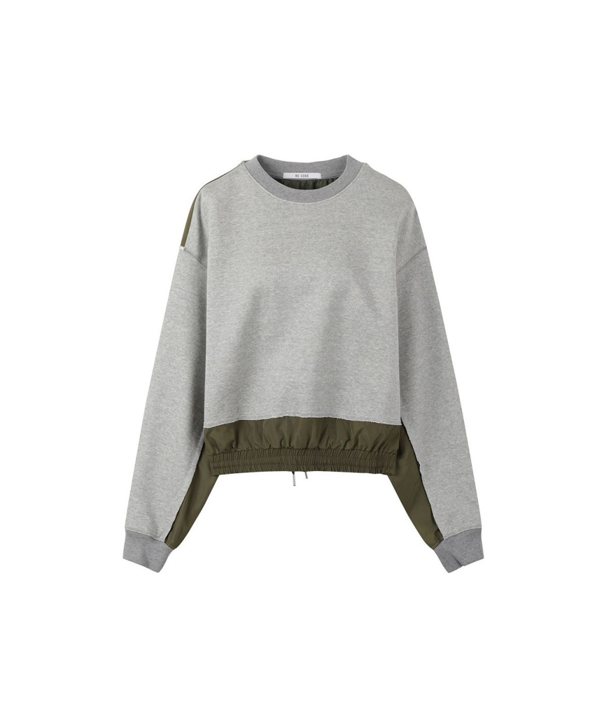 래코드(RECODE) Back Trouser Detail Sweatshirt RQTAA26526GYX