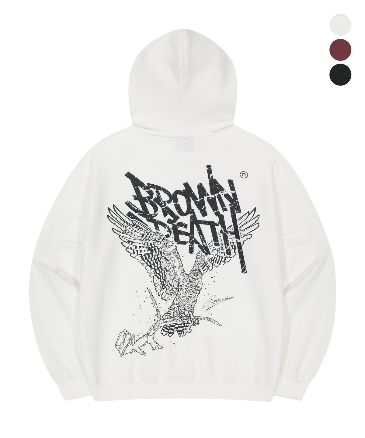브라운브레스(BROWNBREATH) BB HERITAGE EAGLE TAG HOODIE (3colors)