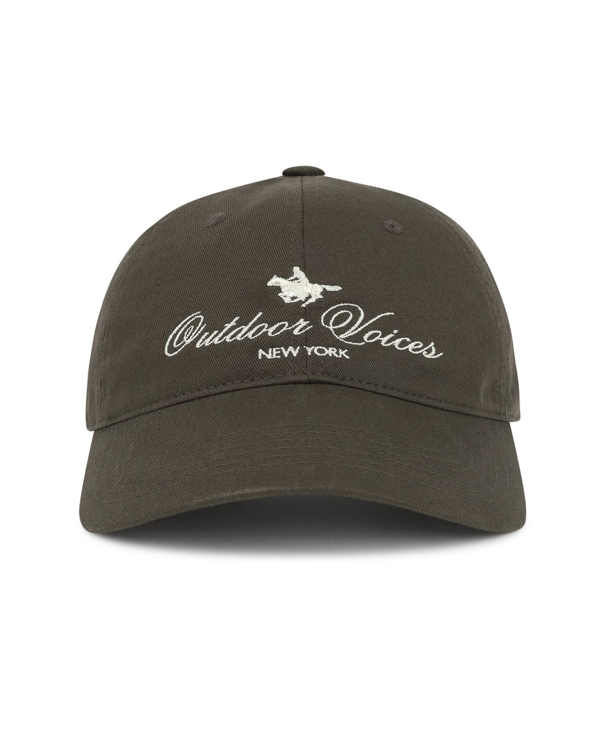아웃도어 보이스(OUTDOOR VOICES) HORSE RIDING CLUB BALL CAP (BROWN)