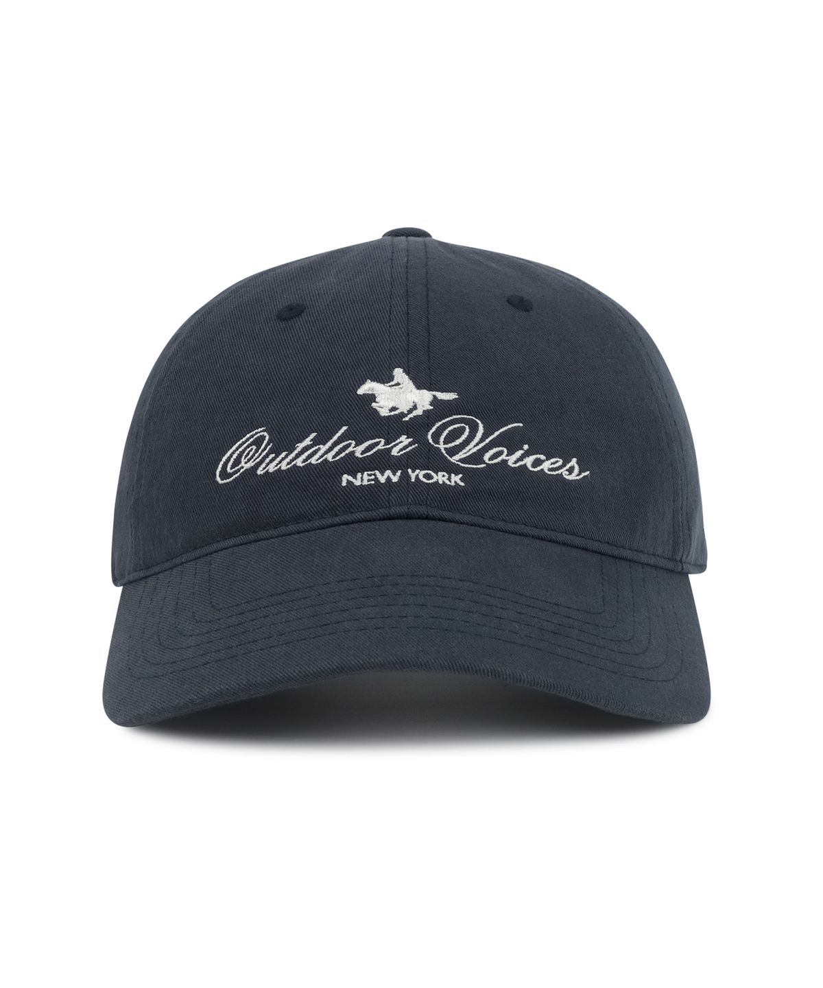 아웃도어 보이스(OUTDOOR VOICES) HORSE RIDING CLUB BALL CAP (NAVY)