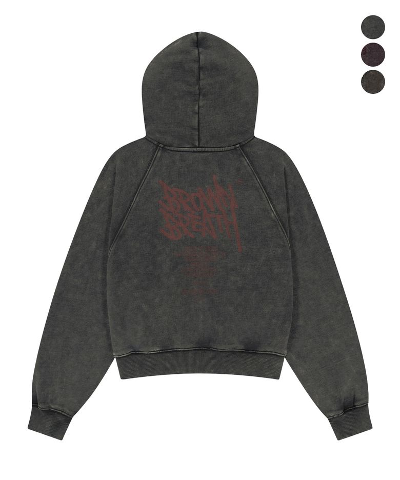 W TAG DIRTY HOOD ZIP UP  (3colors)
