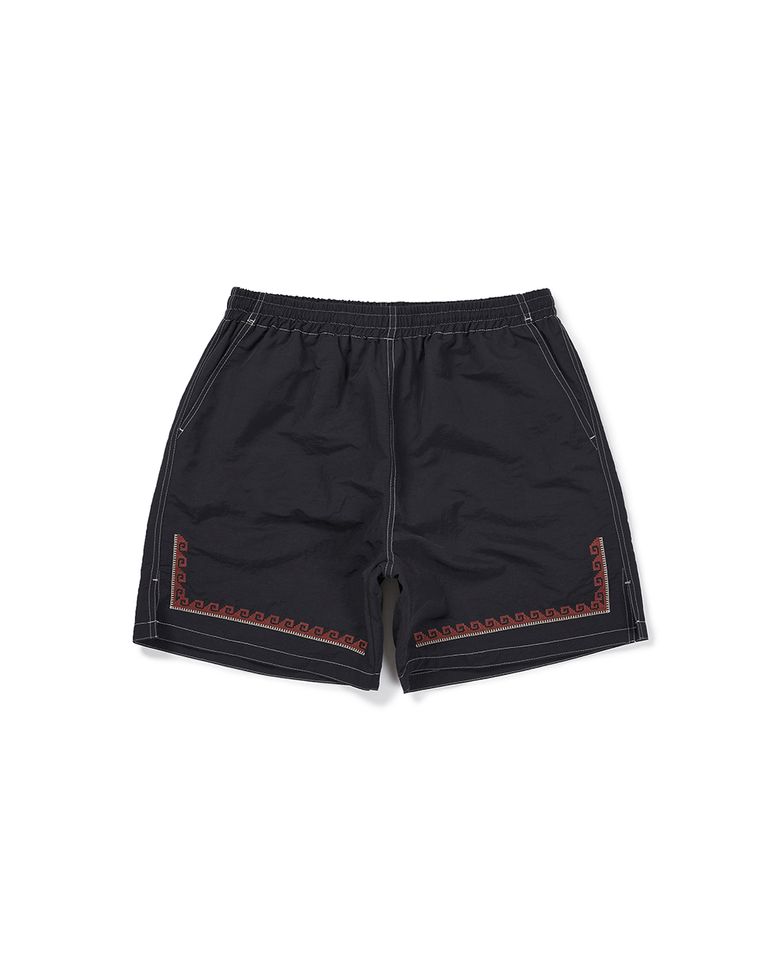 Marina stripe shorts / Black