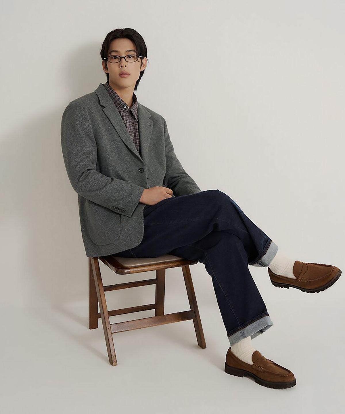 빈폴 멘(BEANPOLE MEN) 트윌 저지 재킷  그레이