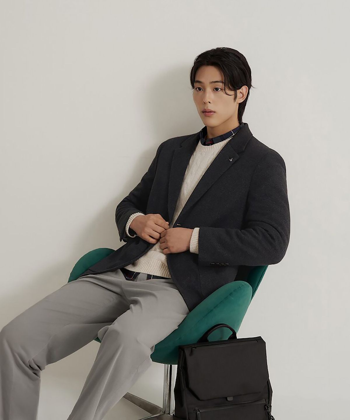 빈폴 멘(BEANPOLE MEN) 트윌 저지 재킷  블랙