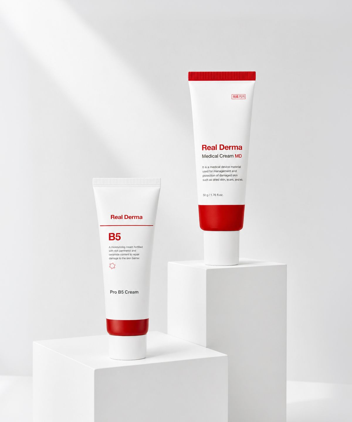 리얼더마(REAL DERMA) 리얼더마 크림 메디컬 MD+B5 보습케어 세트 50g