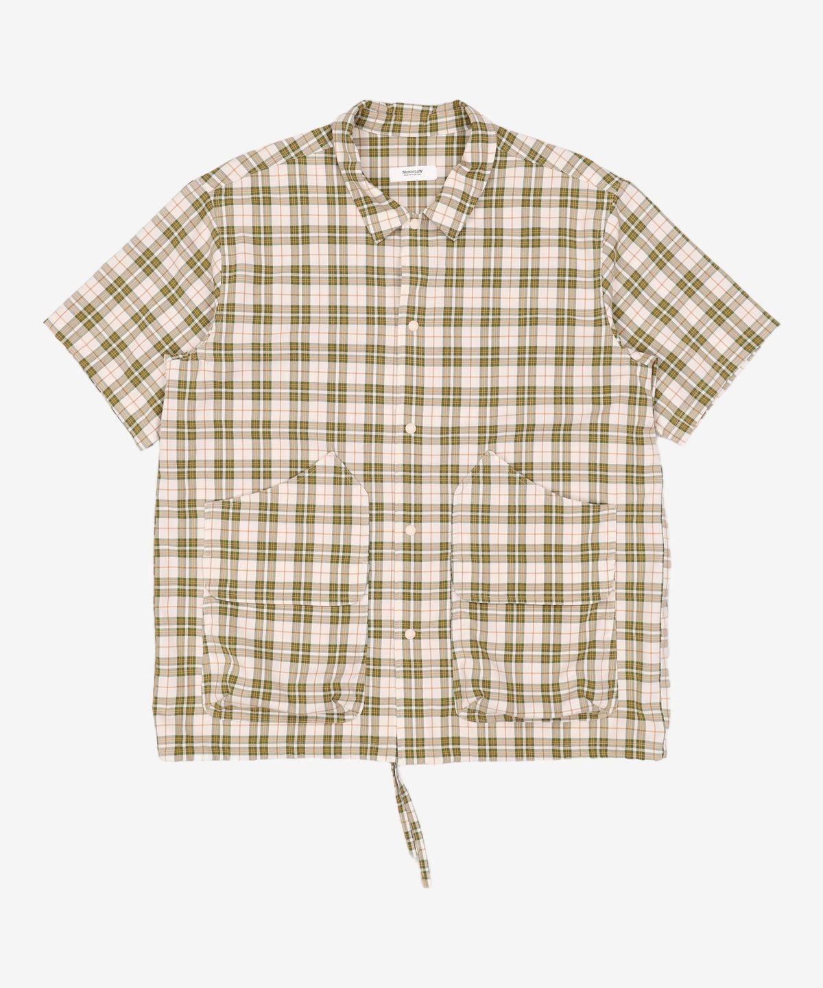 모노플로우(MONOFLOW) 더블포켓 체크 셔츠 DOUBLE POCKET CHECK SHIRTS L
