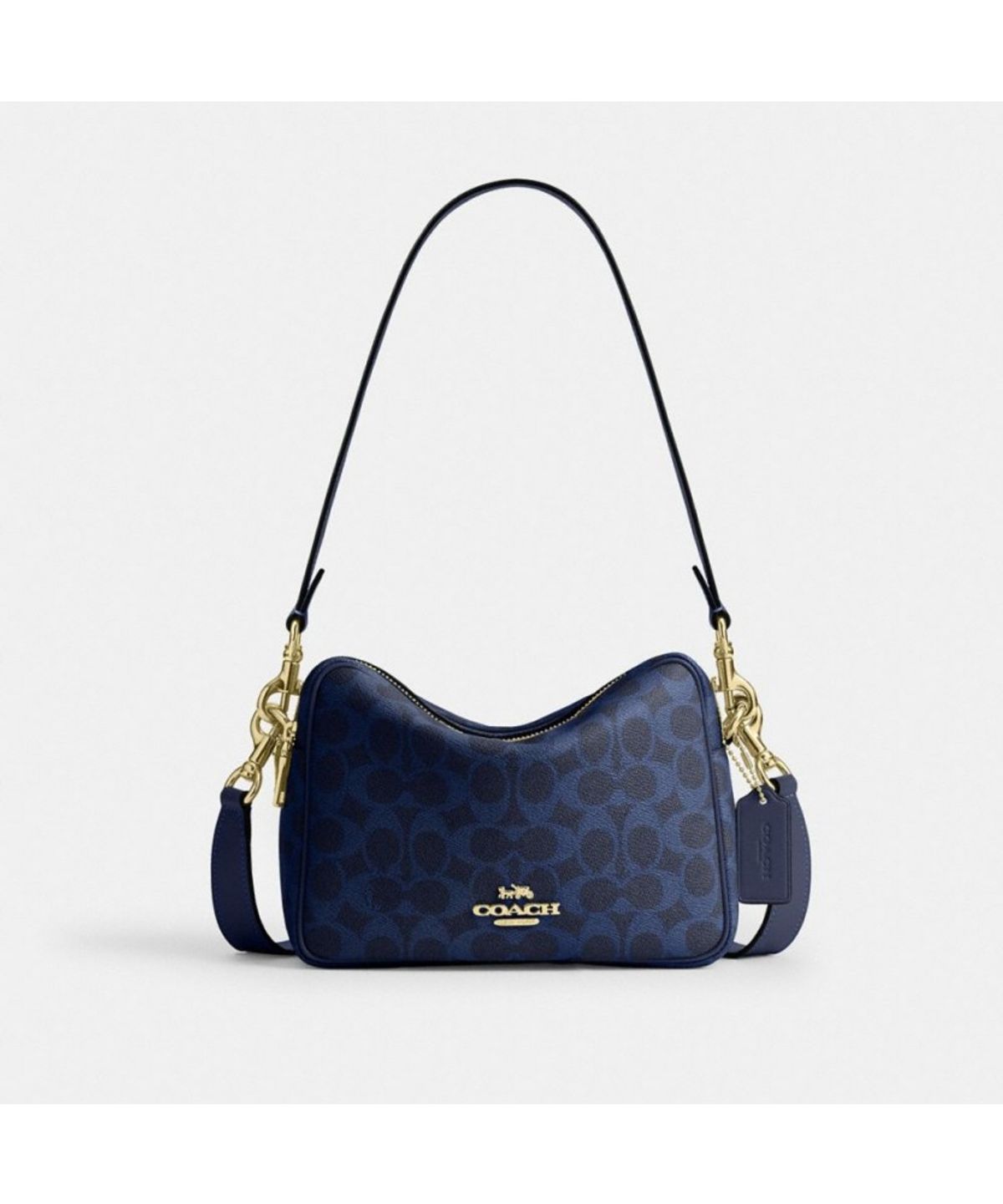 코치(COACH) 캐리 크로스바디 백 인 시그니처 캔버스 CEK66 IMNAV