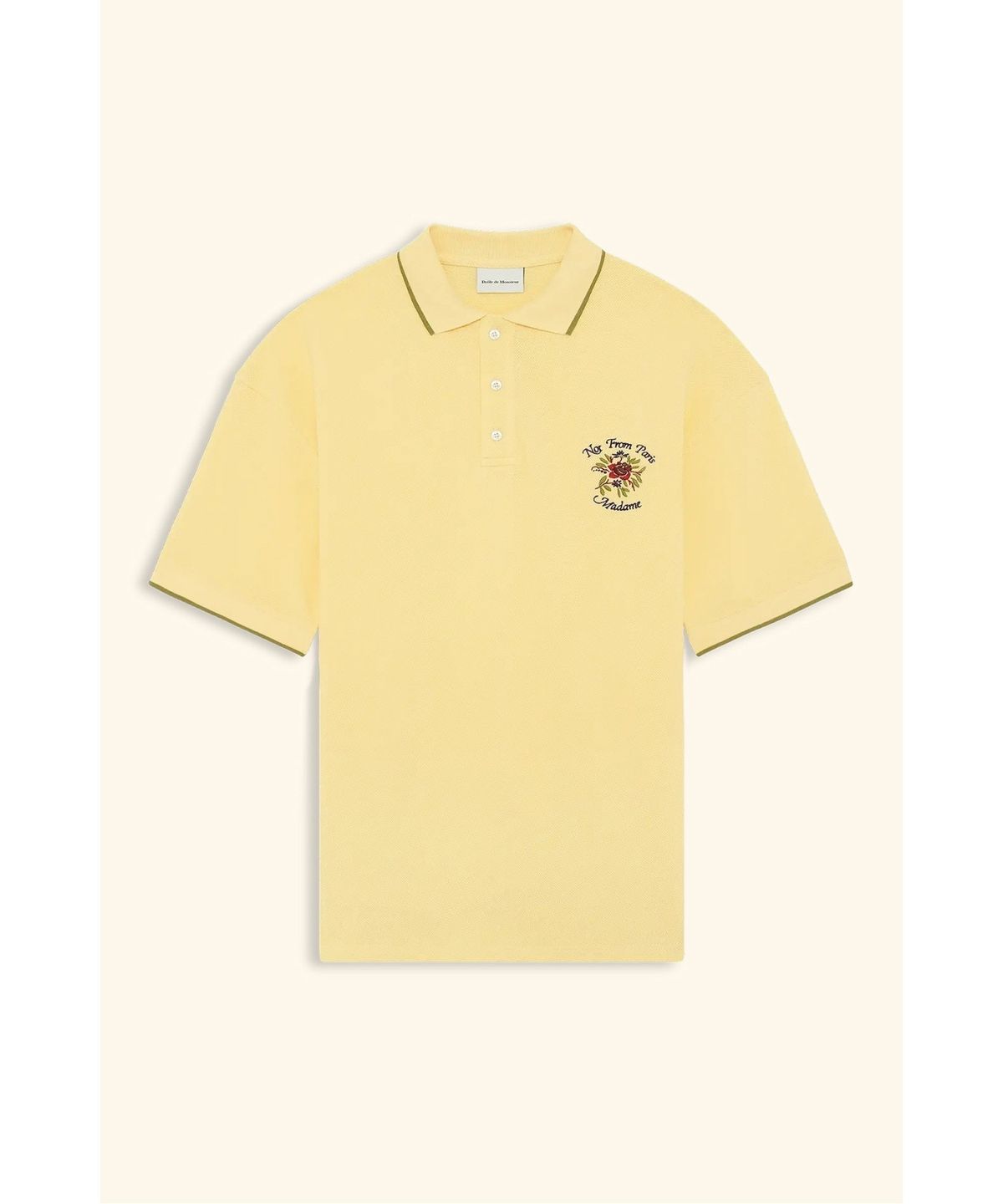 드롤드무슈(DROLE DE MONSIEUR) Polo Piqu  Slogan Rose D0TPS26203YEL