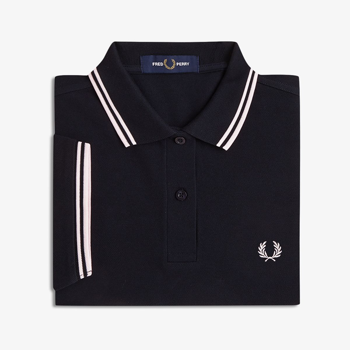 프레드페리(FRED PERRY) [G3600] 트윈 팁 프레드페리 셔츠 - 네이비/아이스핑크 AFPF2G33600-02D