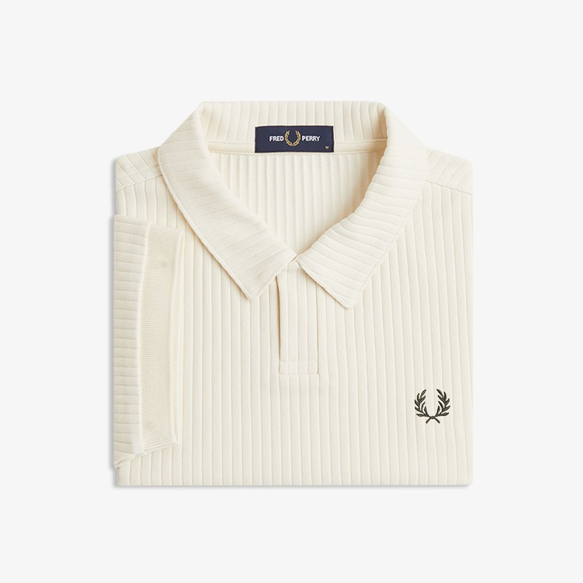 프레드페리(FRED PERRY) [Sharp] 드롭 니들 져지 폴로 셔츠 - 에크루 AFPM2G33407-560