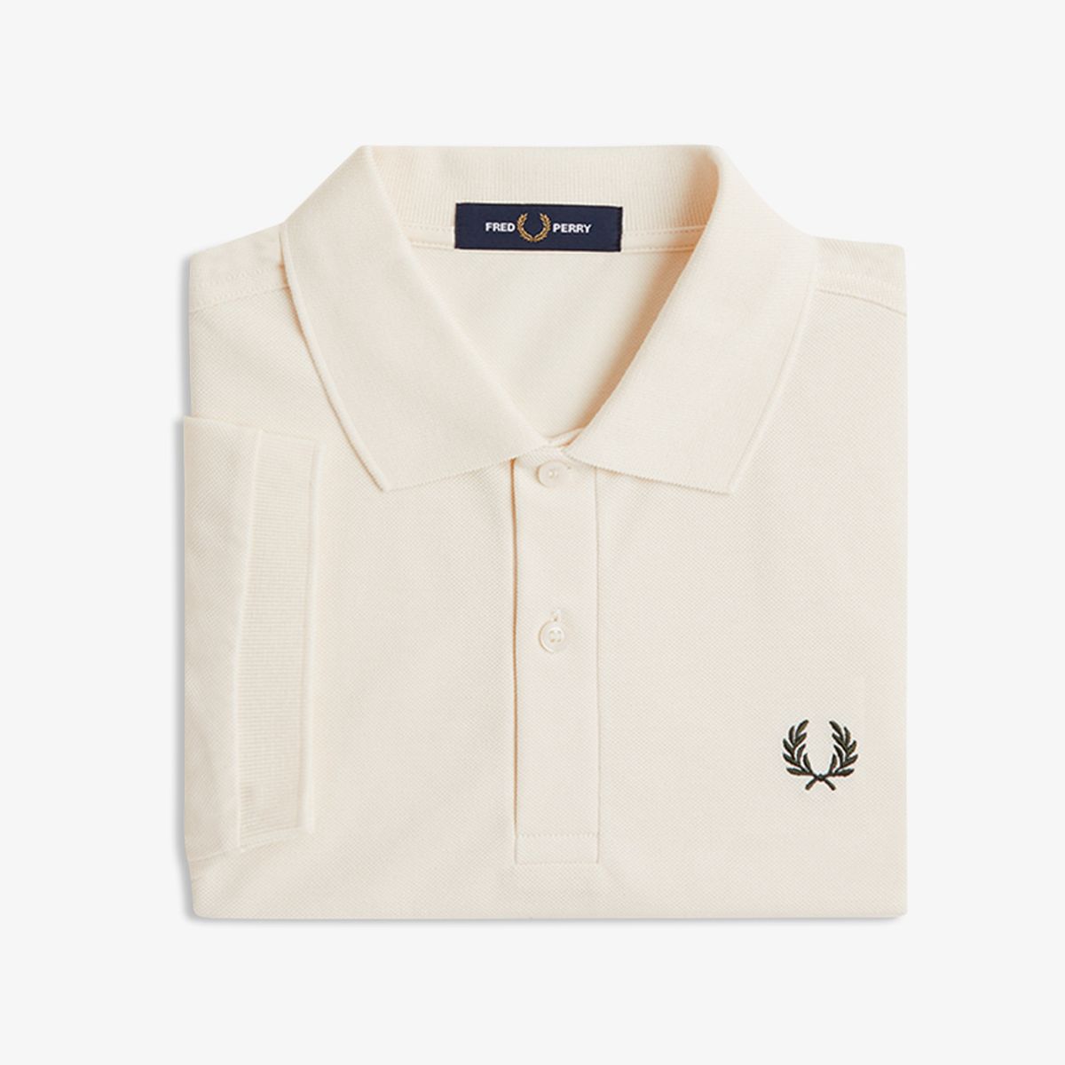 프레드페리(FRED PERRY) [M6000] 플레인 프레드페리 셔츠 - 에크루/나이트그린 AFPM2G36000-V11