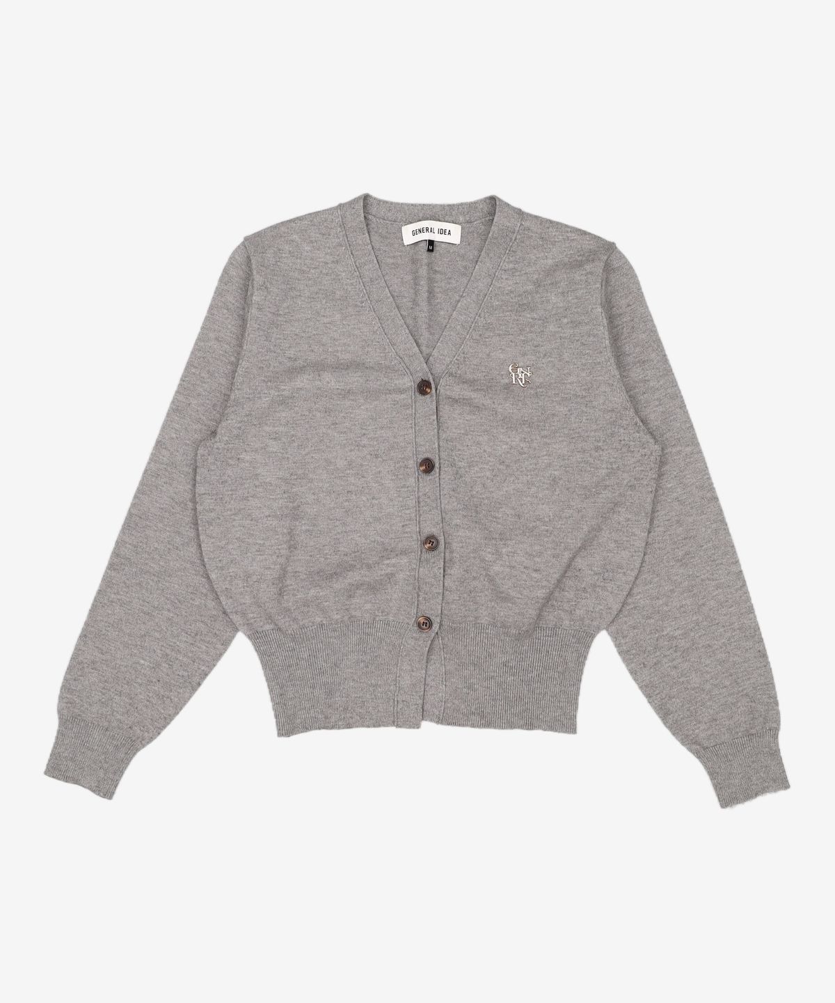 제너럴 아이디어(GENERAL IDEA) WOMAN GNRL 에센셜 베이직 가디건 [GREY] / WBC1L04504 M