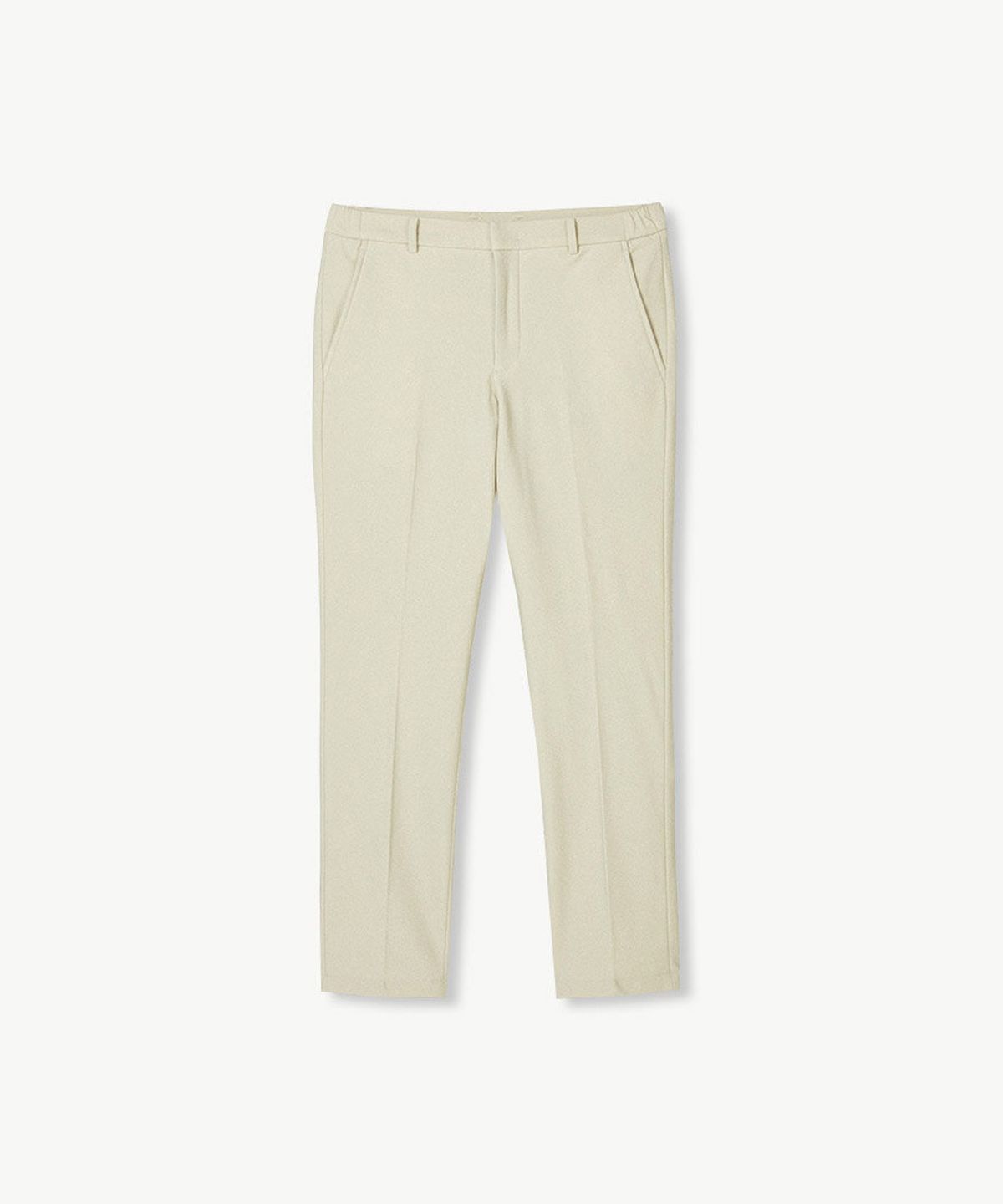 에스티코(STCO) DIEMS [일본원단] Athleisure Jersey 슬랙스 아이보리 (테이퍼드)_DGPUD03CHI