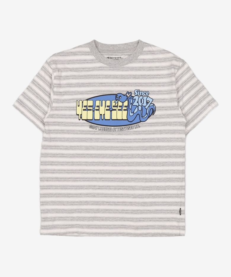 SN Billboard Stripe Kids Tee Grey L