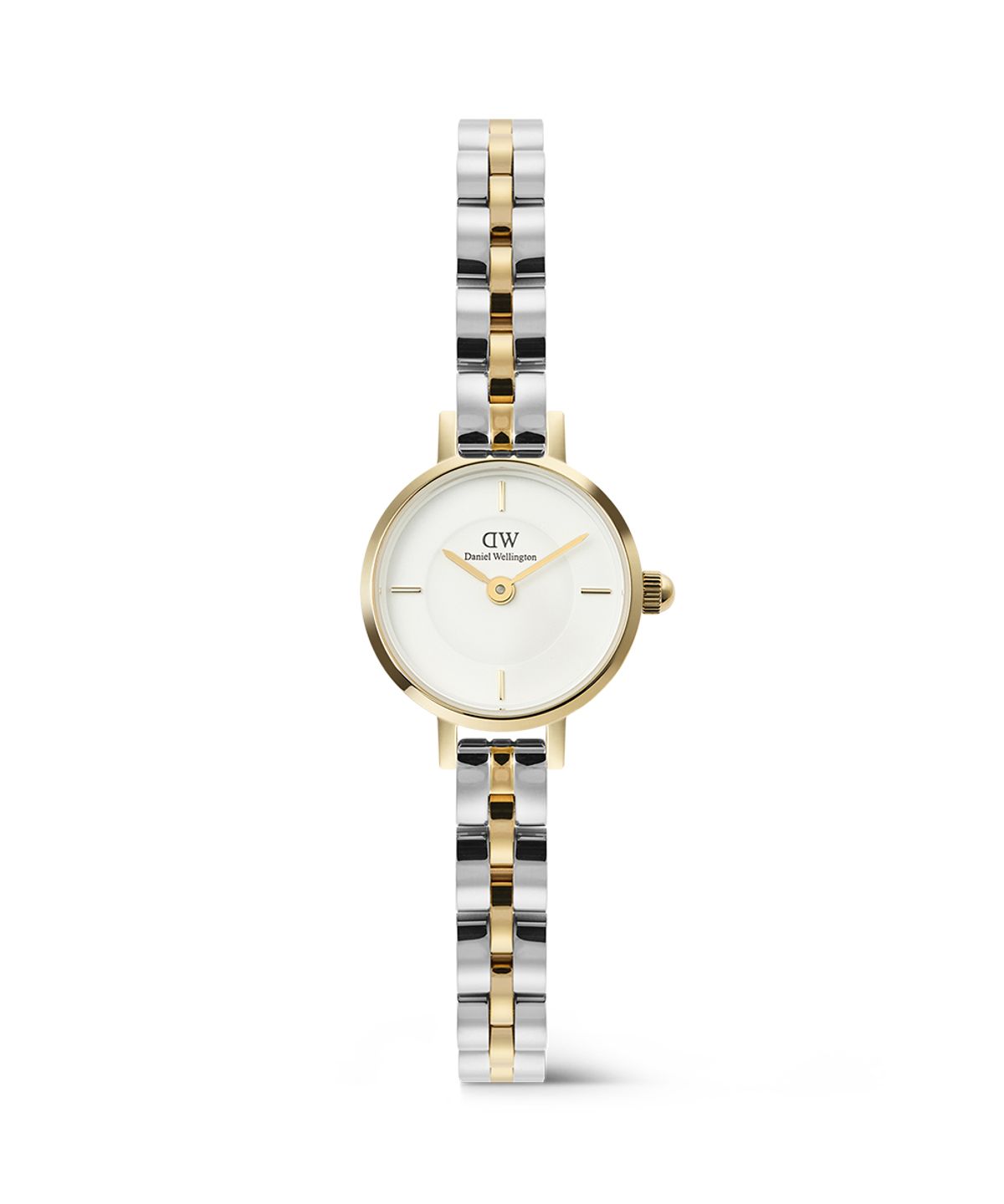 다니엘 웰링턴(DANIEL WELLINGTON) Petite Mini Arch 3-link 투톤 여자시계 실버/골드
