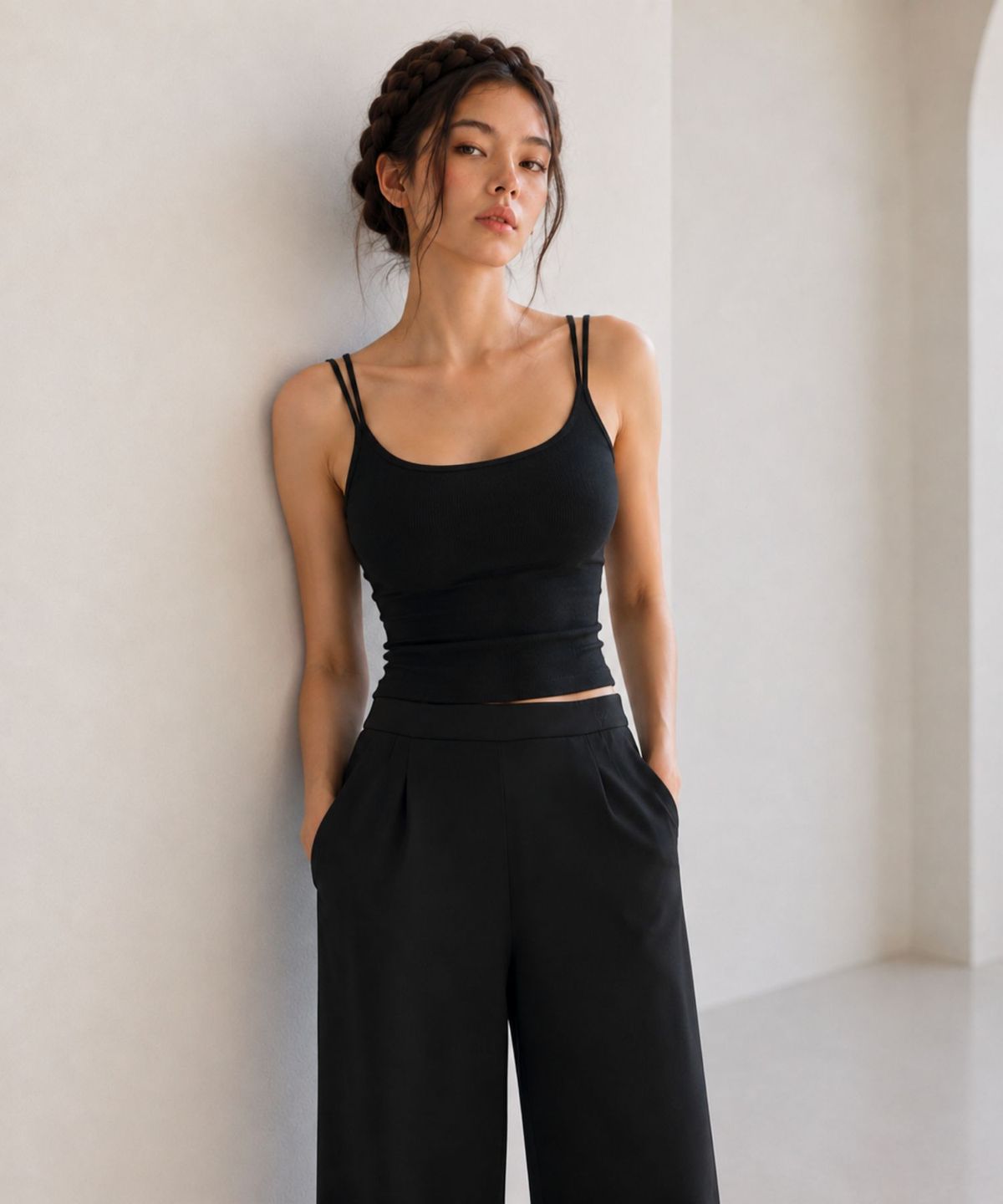 블랙크러쉬(BLACRUSH) Double Strap Bra Top / 블랙
