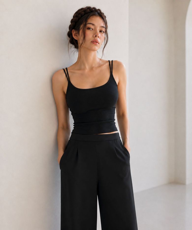 Double Strap Bra Top / 블랙