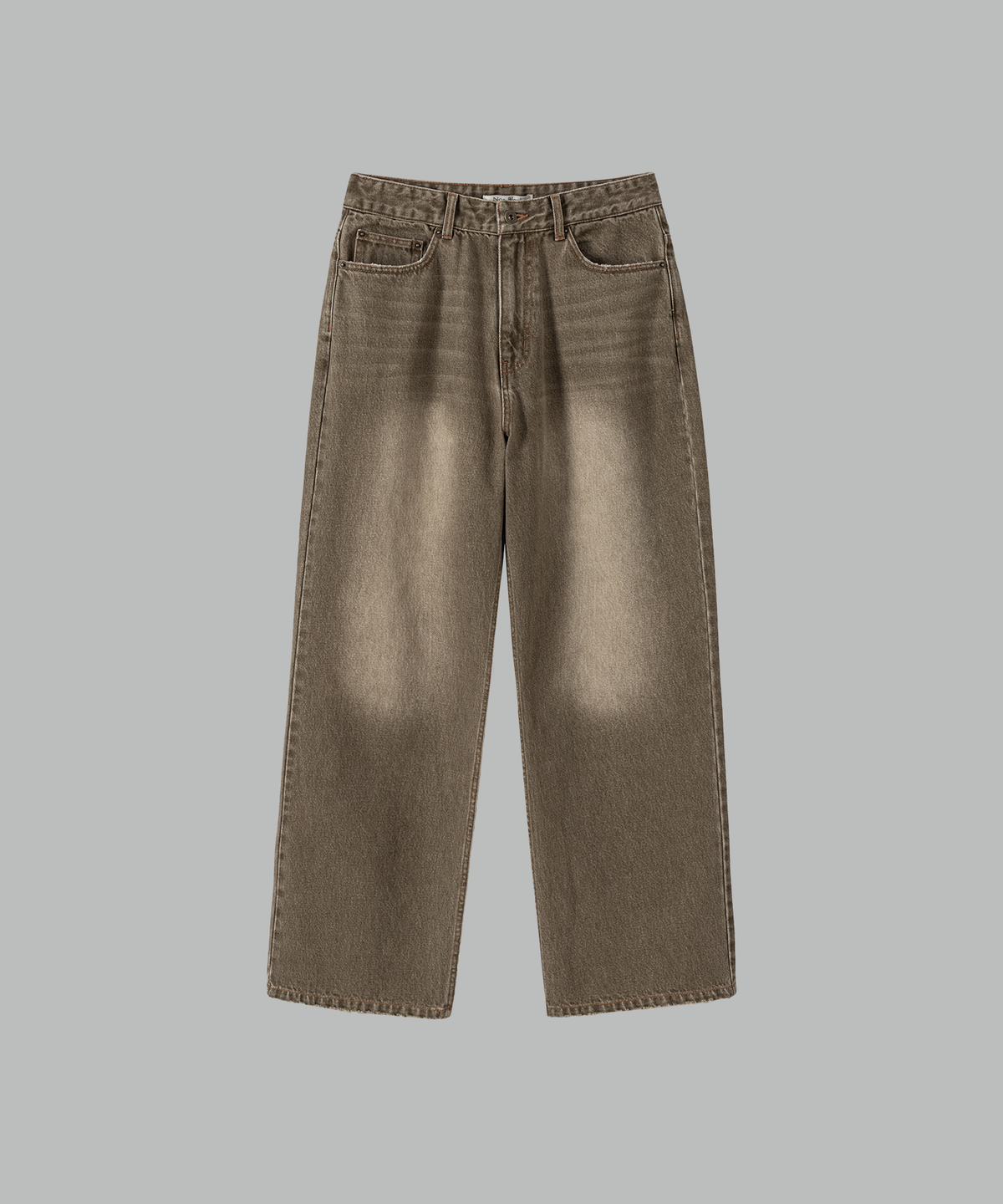 넌블랭크(NONBLANK) 루즈드 유니폼 팬츠_WASHED BEIGE