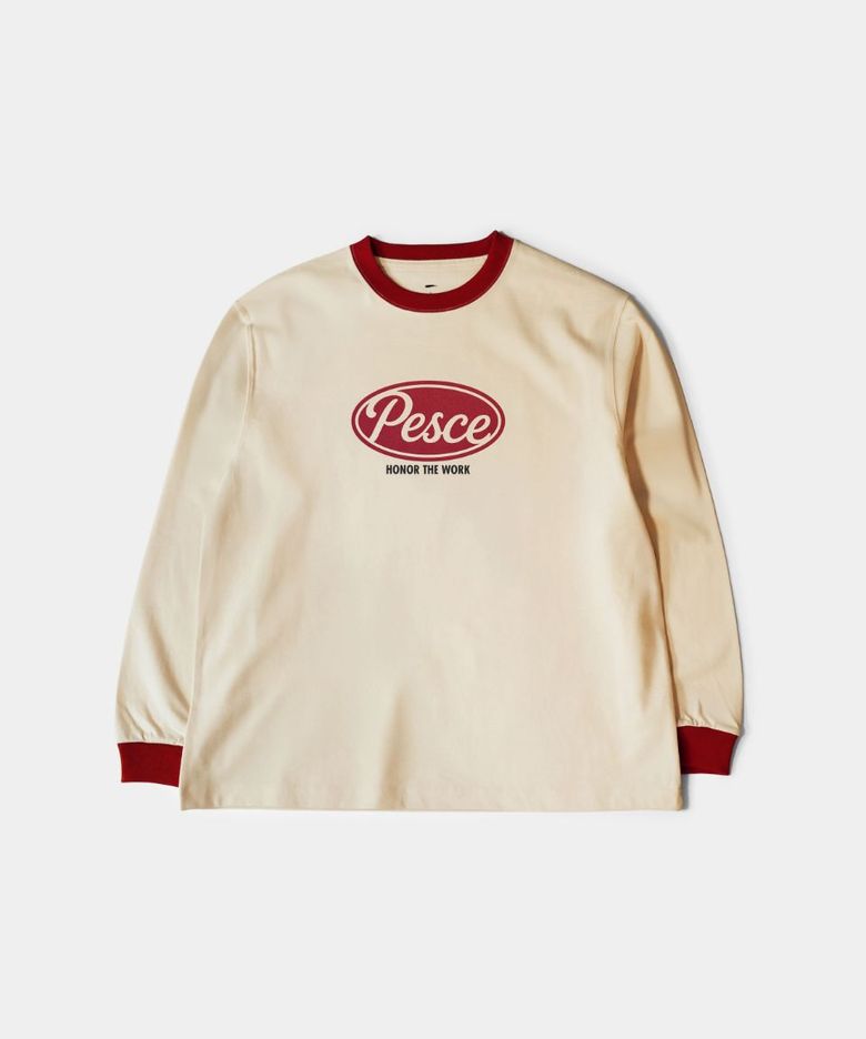 白(백) Heavy Cotton LS - PESCE Red