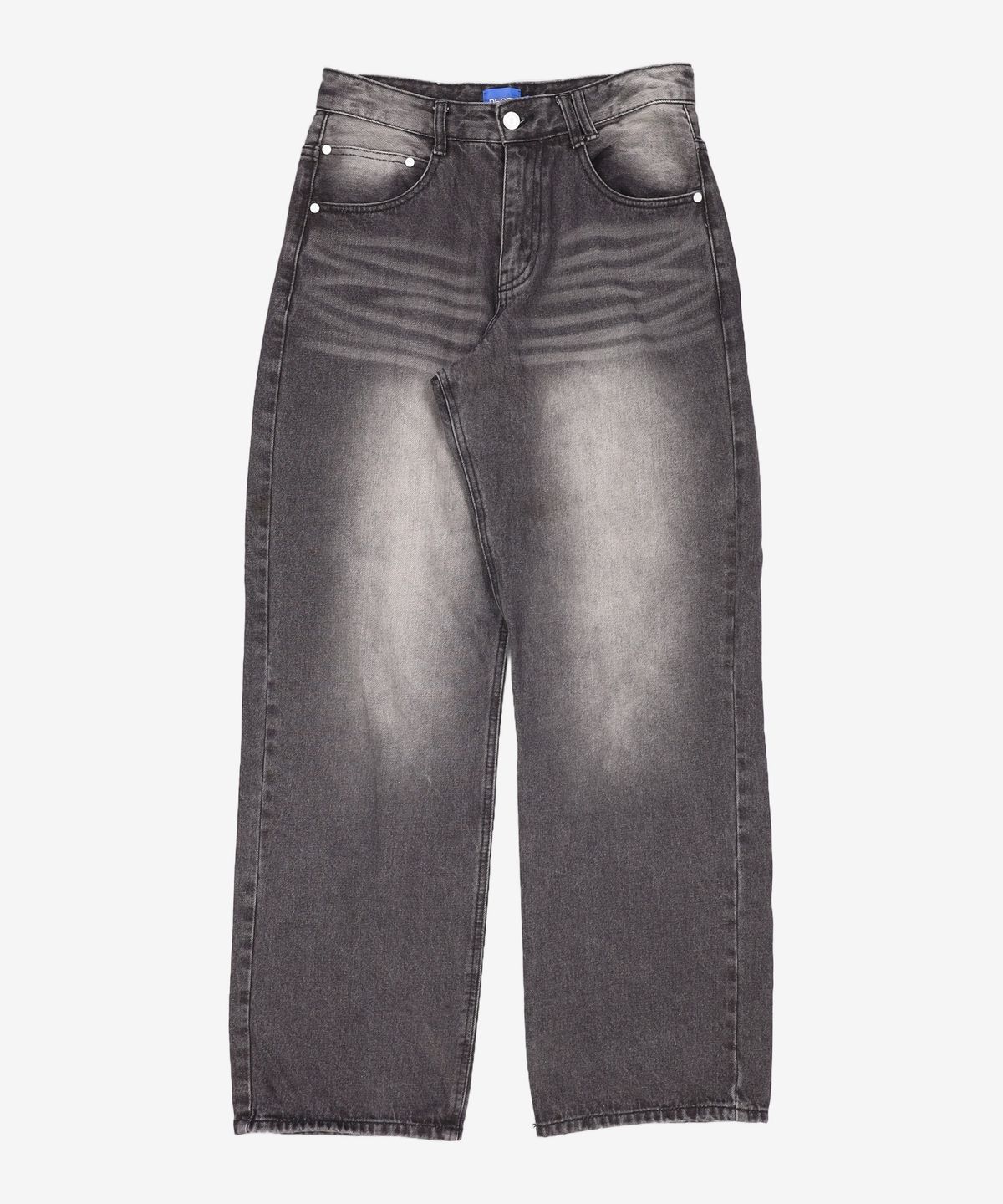 데케트(DECET) Mid Rise Wide Jeans DCPT027BlackSide 28