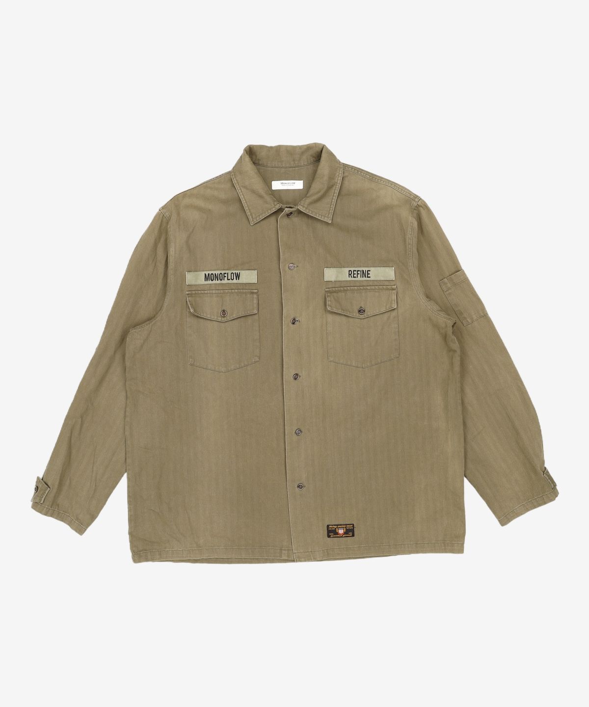모노플로우(MONOFLOW) 와펜 패치 셔츠 WAPPEN PATCH SHIRTS(2컬러) L