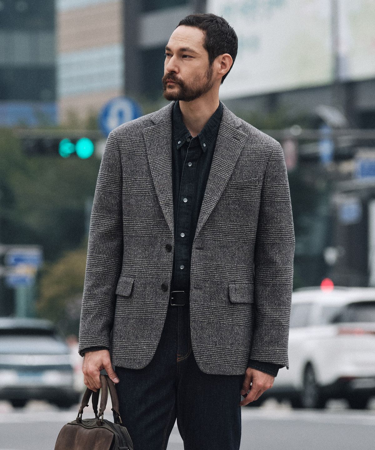 에스티코(STCO) DIEMS Wool Gren-check Jacket_그레이 (클래식핏)_DJAVD03CCG