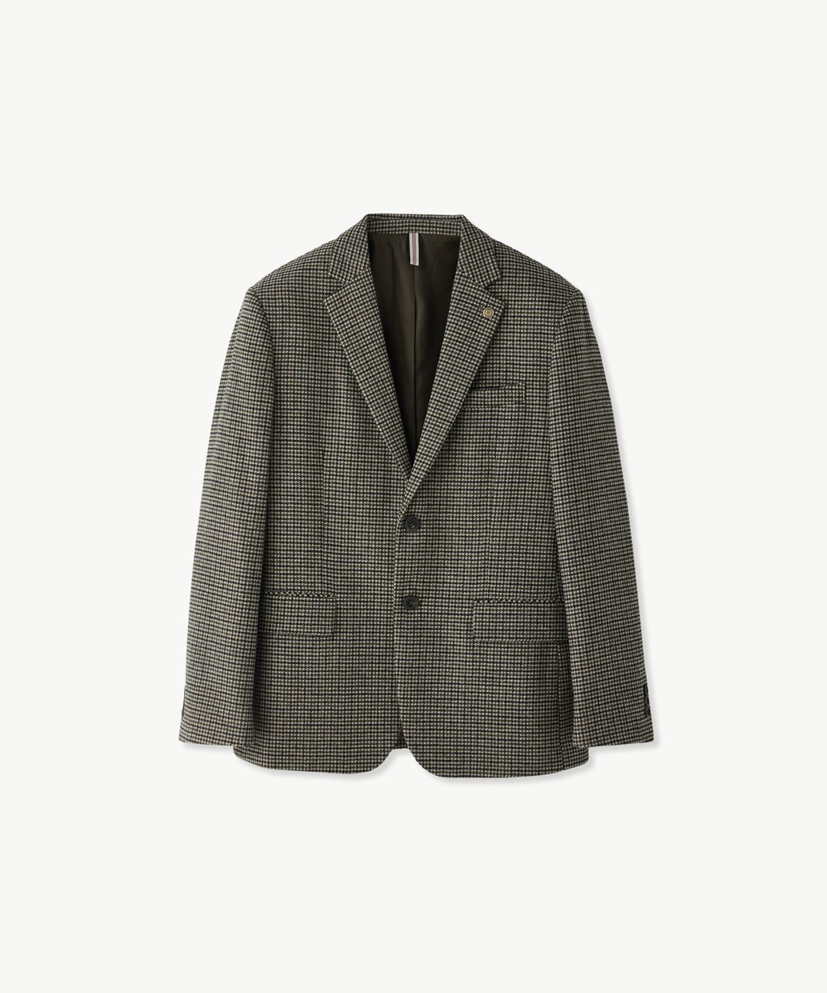 에스티코(STCO) DIEMS Hounds-tooth Wool Jacket_카키 (클래식핏)_DJAVD04CCK