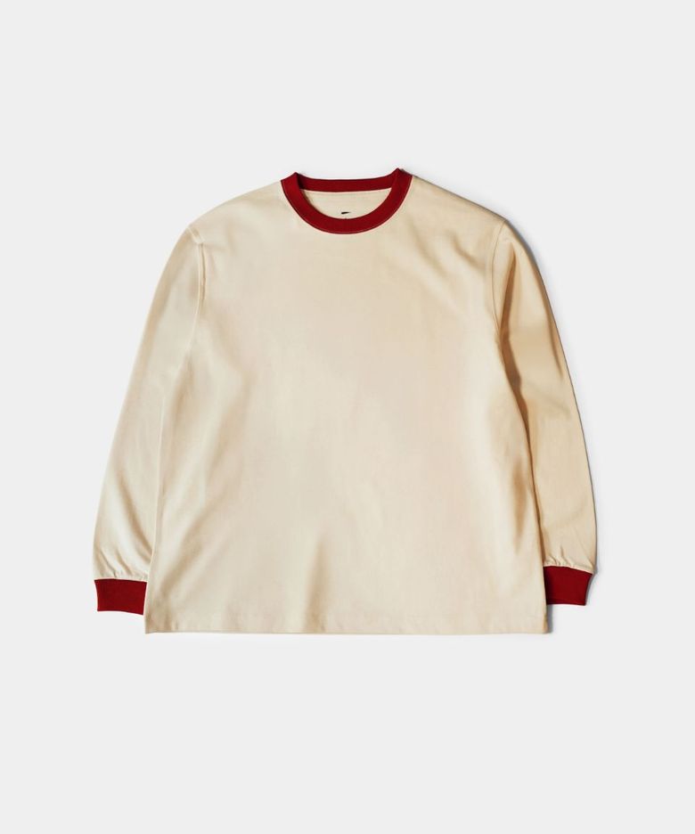 白(백) Heavy Cotton LS - Red
