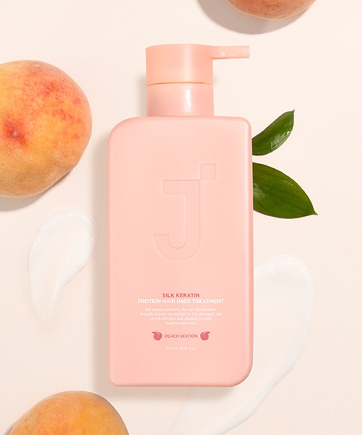 제이숲(JSOOP) 실크 케라틴 단백질 헤어팩 트리트먼트 피치 에디션 500ml