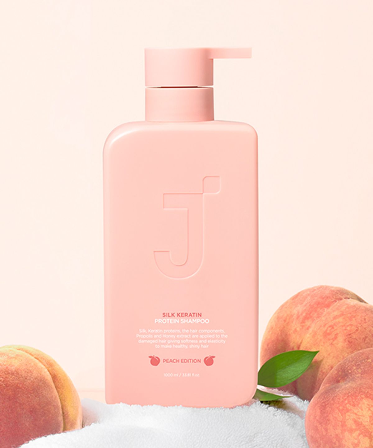 제이숲(JSOOP) 실크 케라틴 단백질 샴푸 피치 에디션 500ml