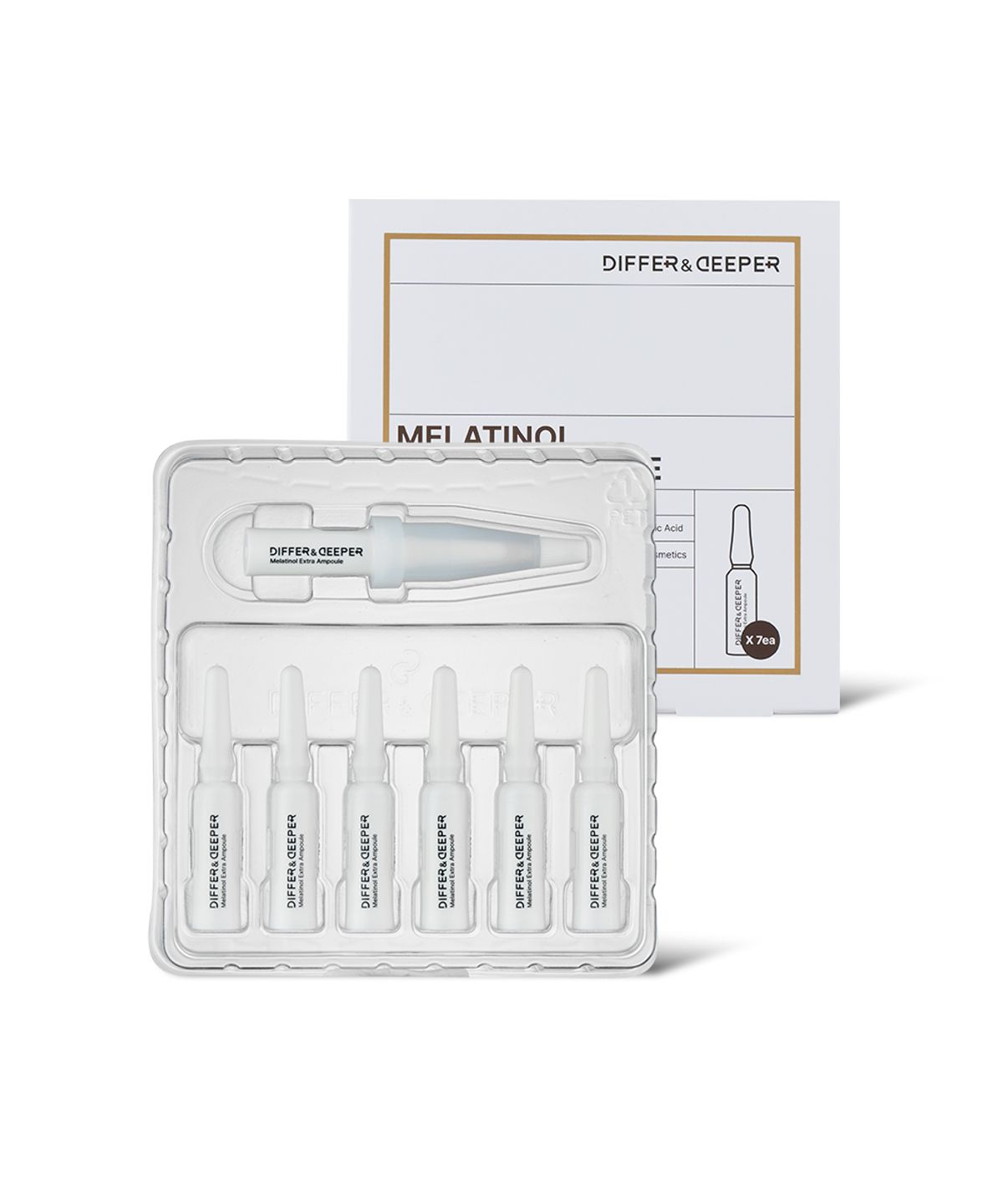 디퍼앤디퍼(DIFFER N DEEPER) 멜라티놀 엑스트라 앰플 2ml * 7ea