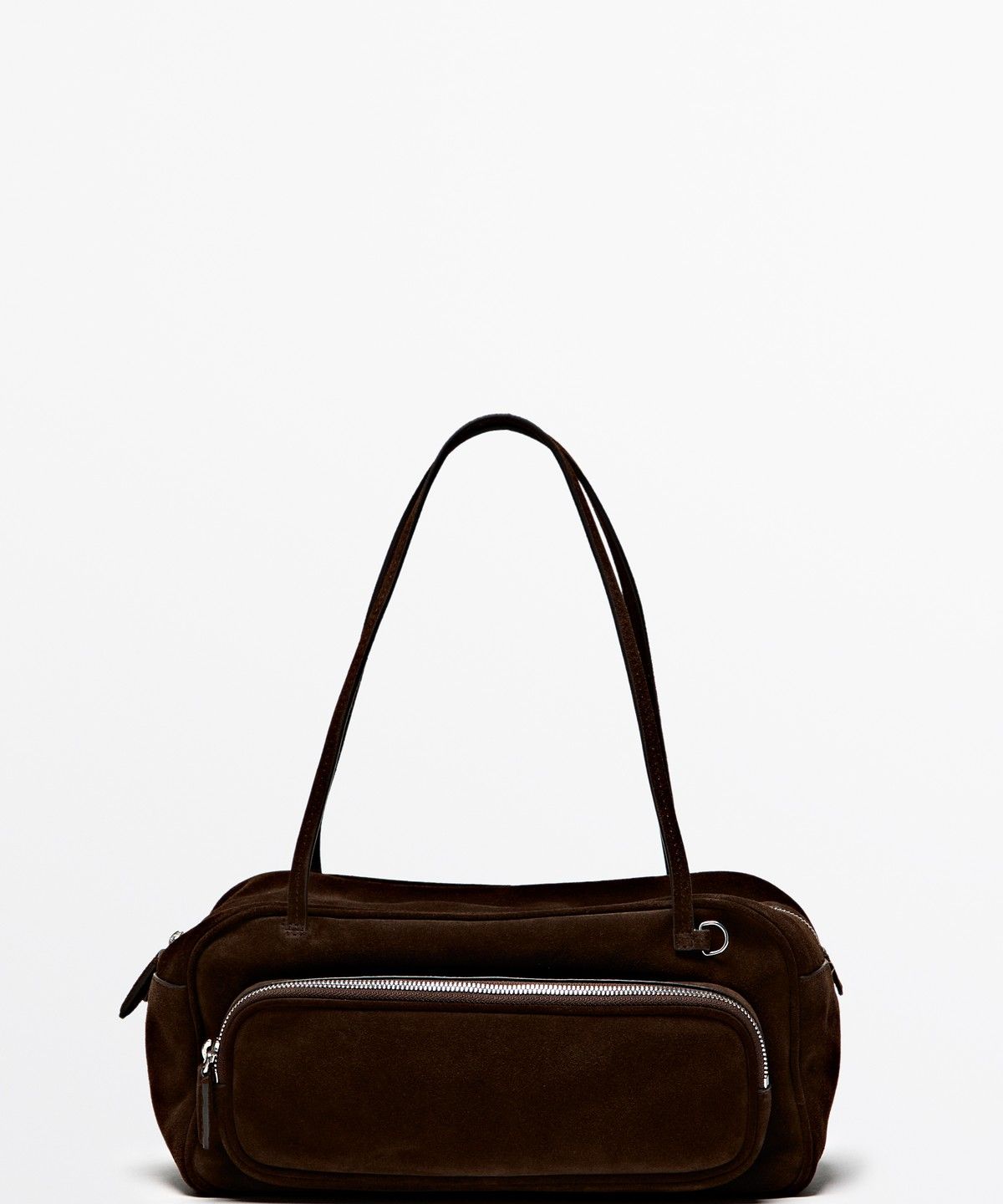 마시모두띠(MASSIMO DUTTI) 미디엄 스플릿 스웨이드 레더 볼링백