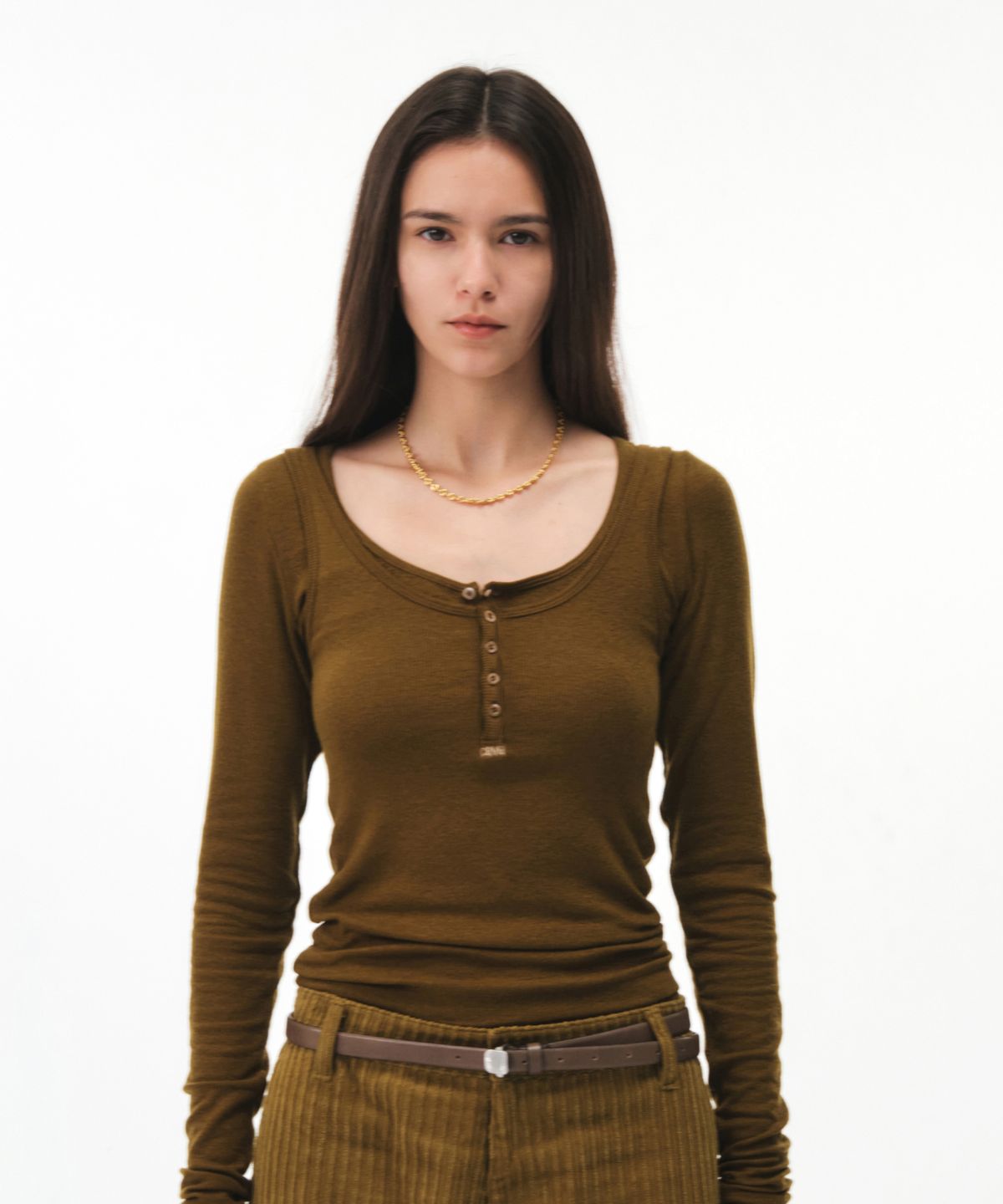 그로브(GROVE) SIENA SLEEVELESS (OLIVE)